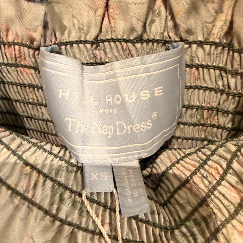 Hill House - Ellie Nap Dress in Fleur Chintz Green in XS - NWT - Picture 5 of 7